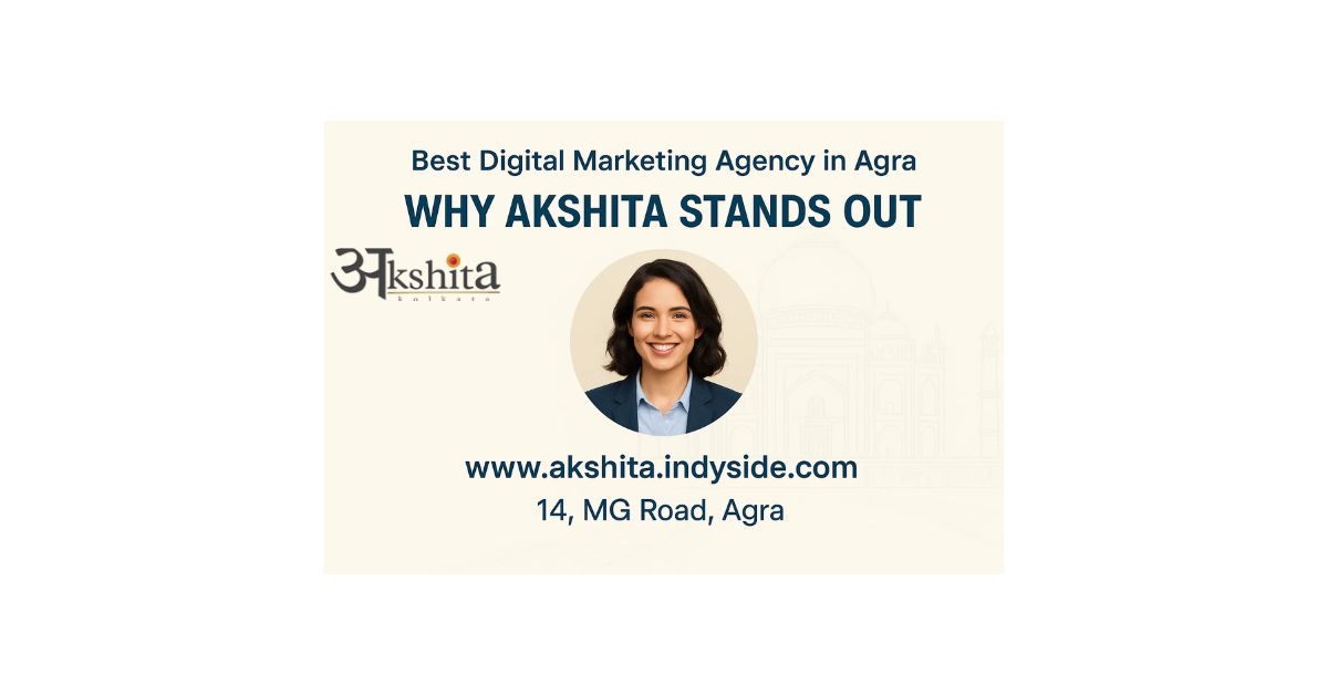  Akshita — your trusted partner in online growth. With a results-driven approach and a local edge, we help businesses dominate the digital landscape in Agra and beyond.
